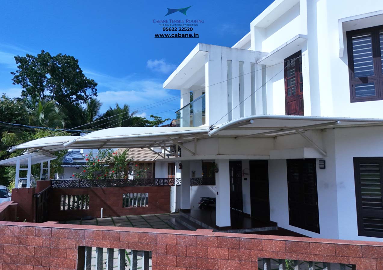 Building Shades tensile project 10 by Cabane Tensile Roofing