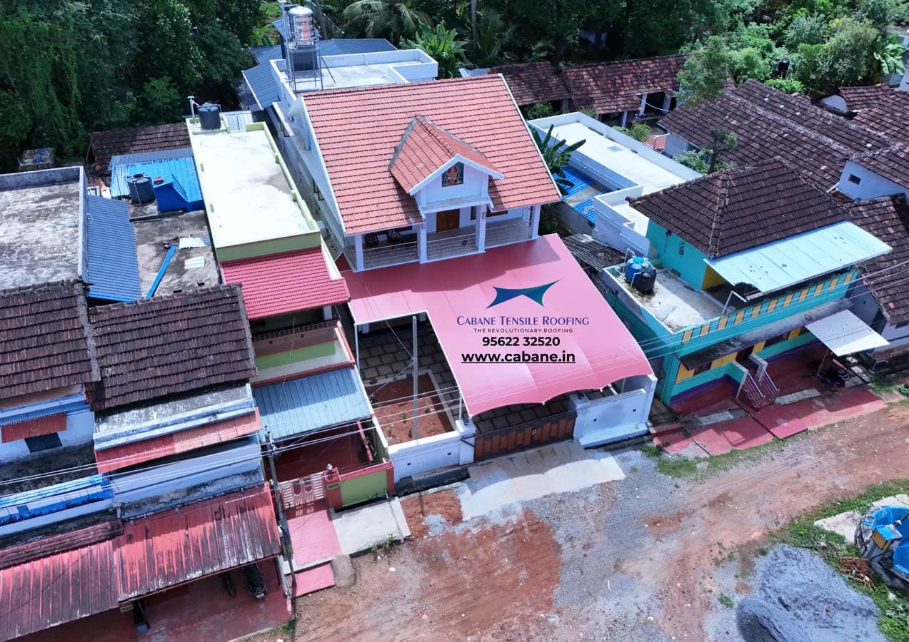Building Shades tensile project 12 by Cabane Tensile Roofing