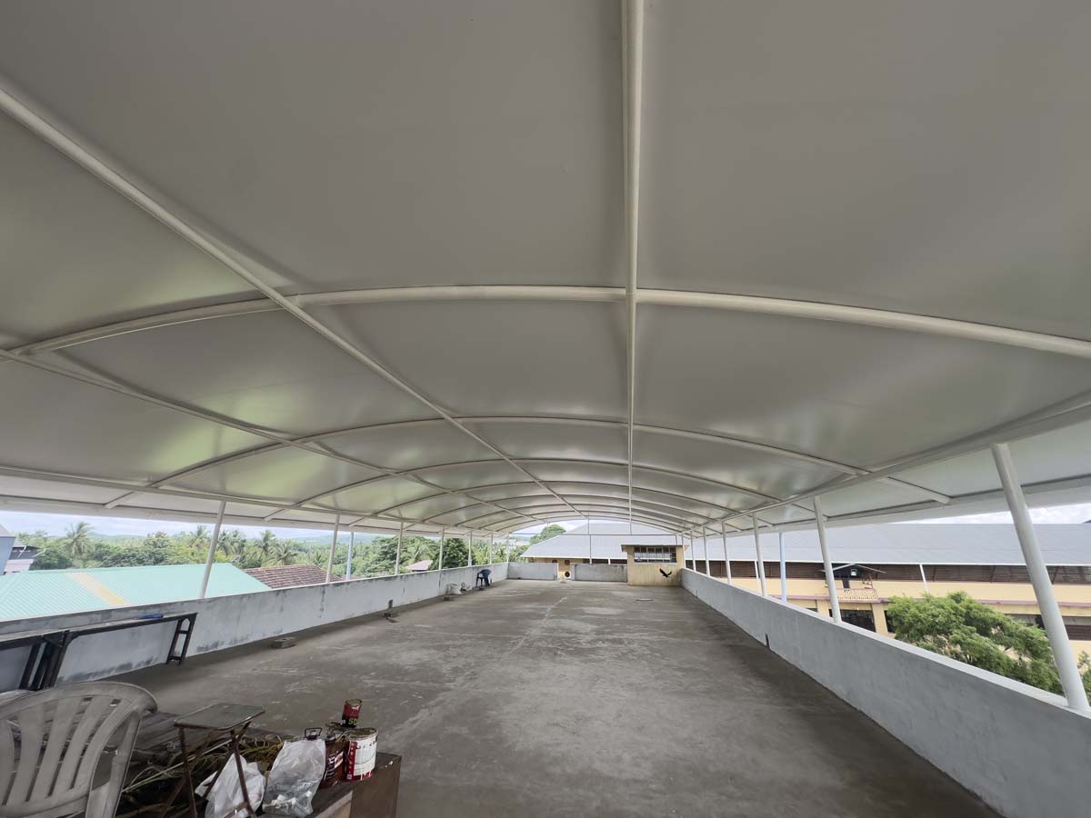 Restaurants & Rooftops tensile project 12 by Cabane Tensile Roofing