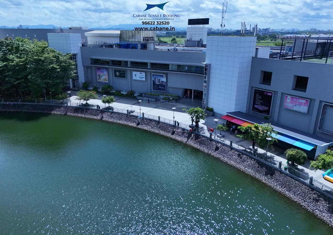 Restaurants & Rooftops tensile project 3 by Cabane Tensile Roofing
